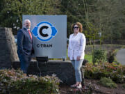 Leann Caver is taking over as C-Tran CEO effective March 1. Outgoing CEO, Shawn Donaghy, right, is relocating to the San Diego area.