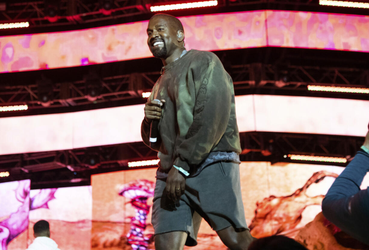 FILE - Kanye West performs at the Coachella Music &amp; Arts Festival on Saturday, April 20, 2019, in Indio, Calif. The estate of Donna Summer sued Ye, formerly Kanye West, and Ty Dolla $ign on Tuesday, Feb. 27, 2024, for what its attorneys say is the &ldquo;shamelessly&rdquo; illegal use of her 1977 song &ldquo;I Feel Love&rdquo; in their collaboration &ldquo;Good (Don&rsquo;t Die).&rdquo; The copyright infringement lawsuit was filed in federal court in Los Angeles by Summer&rsquo;s husband Bruce Sudano in his capacity as executor of the estate of the singer-songwriter and &ldquo;Disco Queen,&rdquo; who died in 2012.