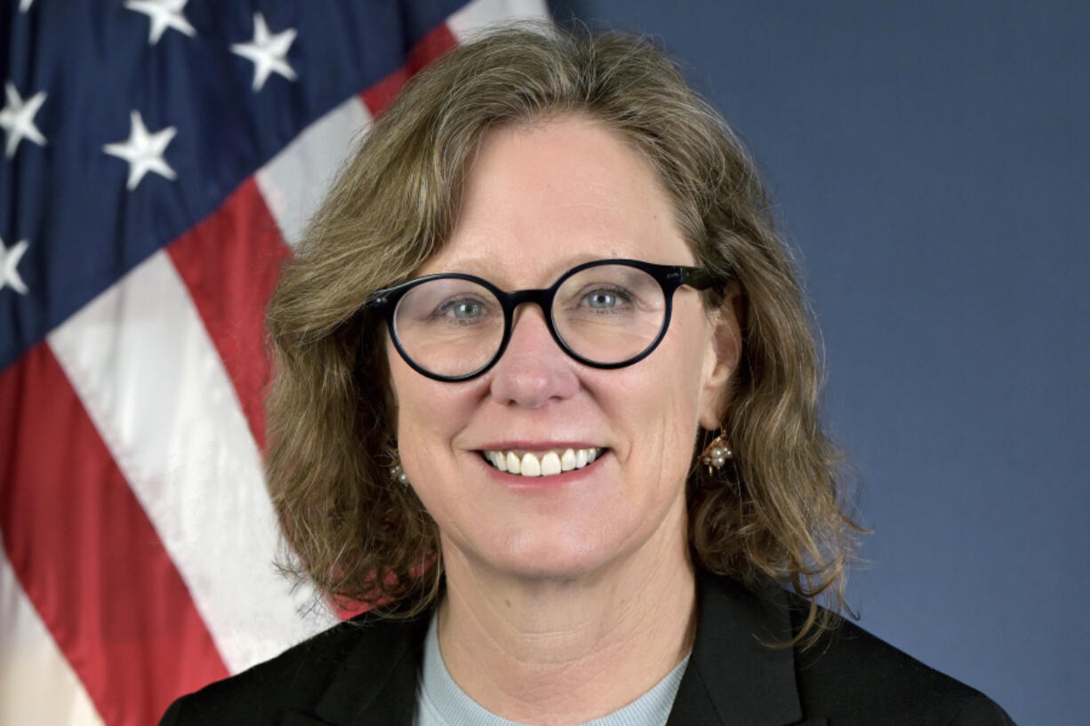 Ann Carlson, shown in an undated photo, has served as acting administrator of the National Highway Traffic Safety Administration, where she started as chief counsel in 2021.