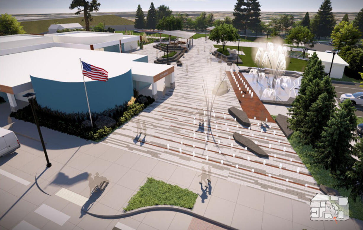 The city of Washougal&rsquo;s Town Center Revitalization project.
