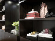 An organized closet helps to create order.