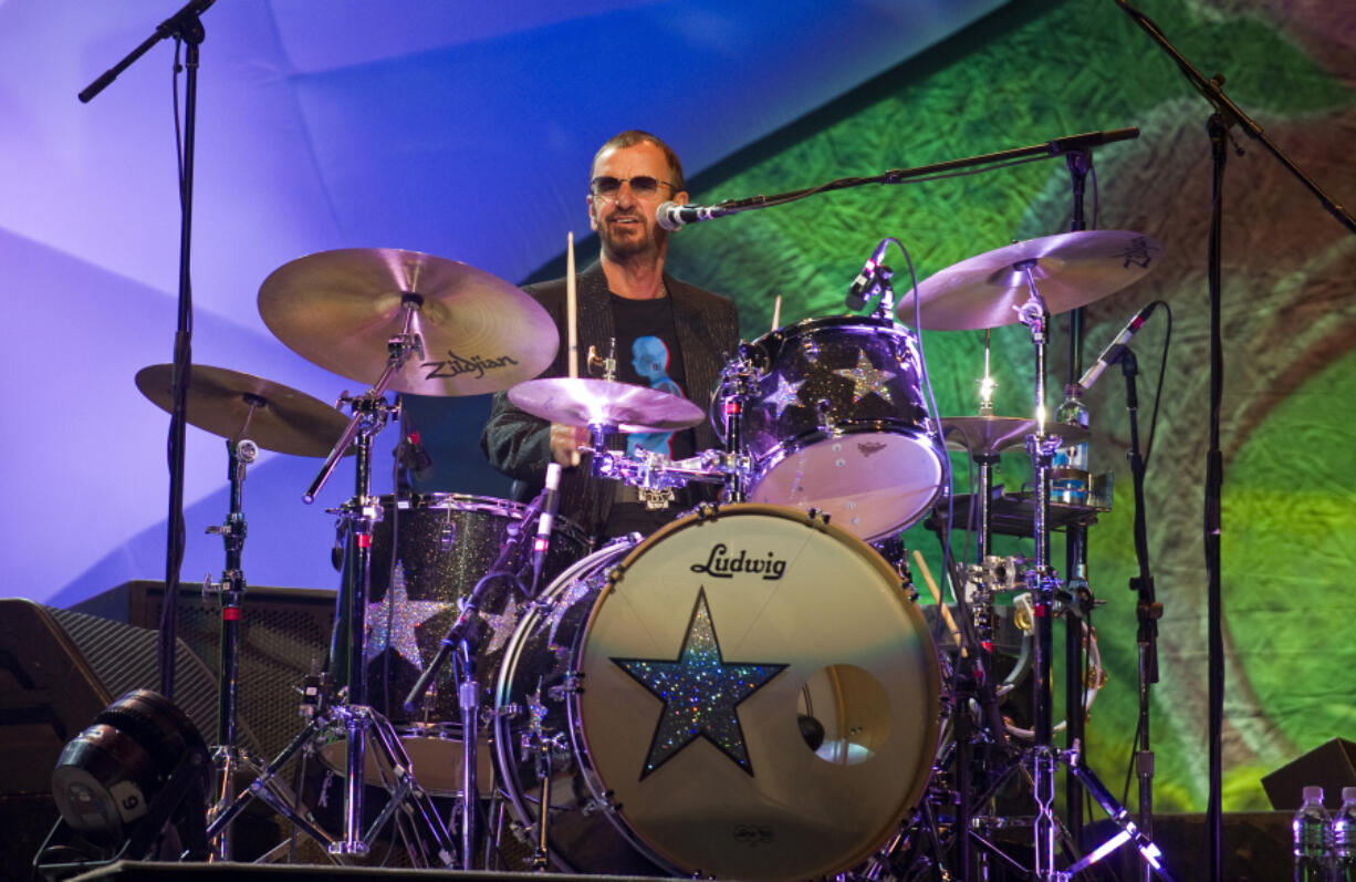 Former Beatle Ringo Starr performs Oct. 31, 2011 during a rehearsal for the press in Mexico City.