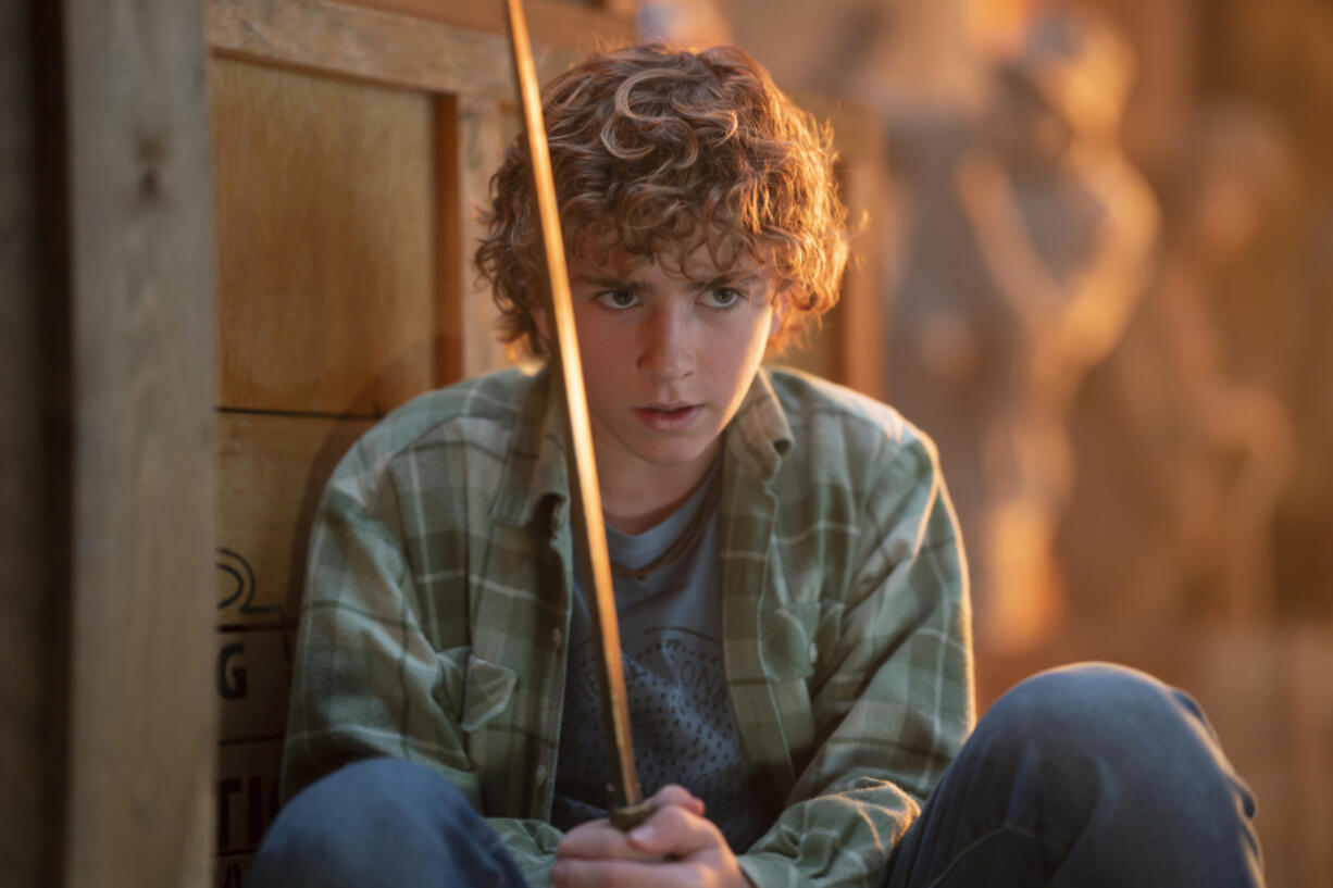 Walker Scobell as Percy in Disney&rsquo;s &ldquo;Percy Jackson and the Olympians.&rdquo; (David Bukach/Disney)