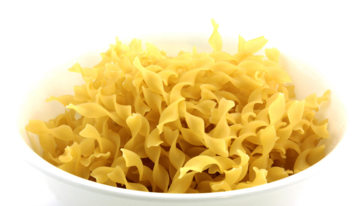Egg noodles are used in Chicken and Mushroom Stroganoff.