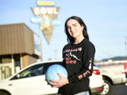 Lily Mattison of R.A. Long poses for a portrait at Triangle Bowl in Longview on Thursday, March 14, 2024.