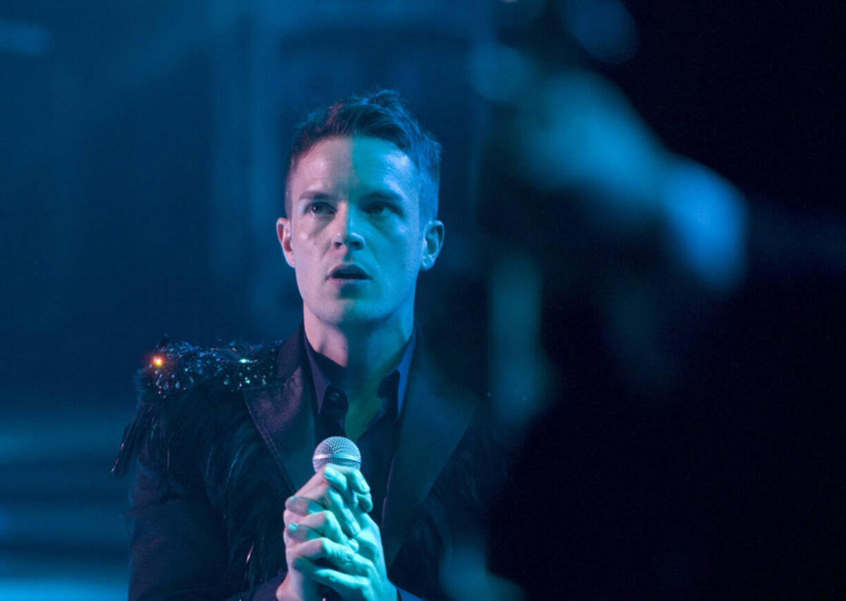 Brandon Flowers of the Killers performs at the Joint at the Hard Rock Hotel and Casino in Las Vegas on April 17, 2009.