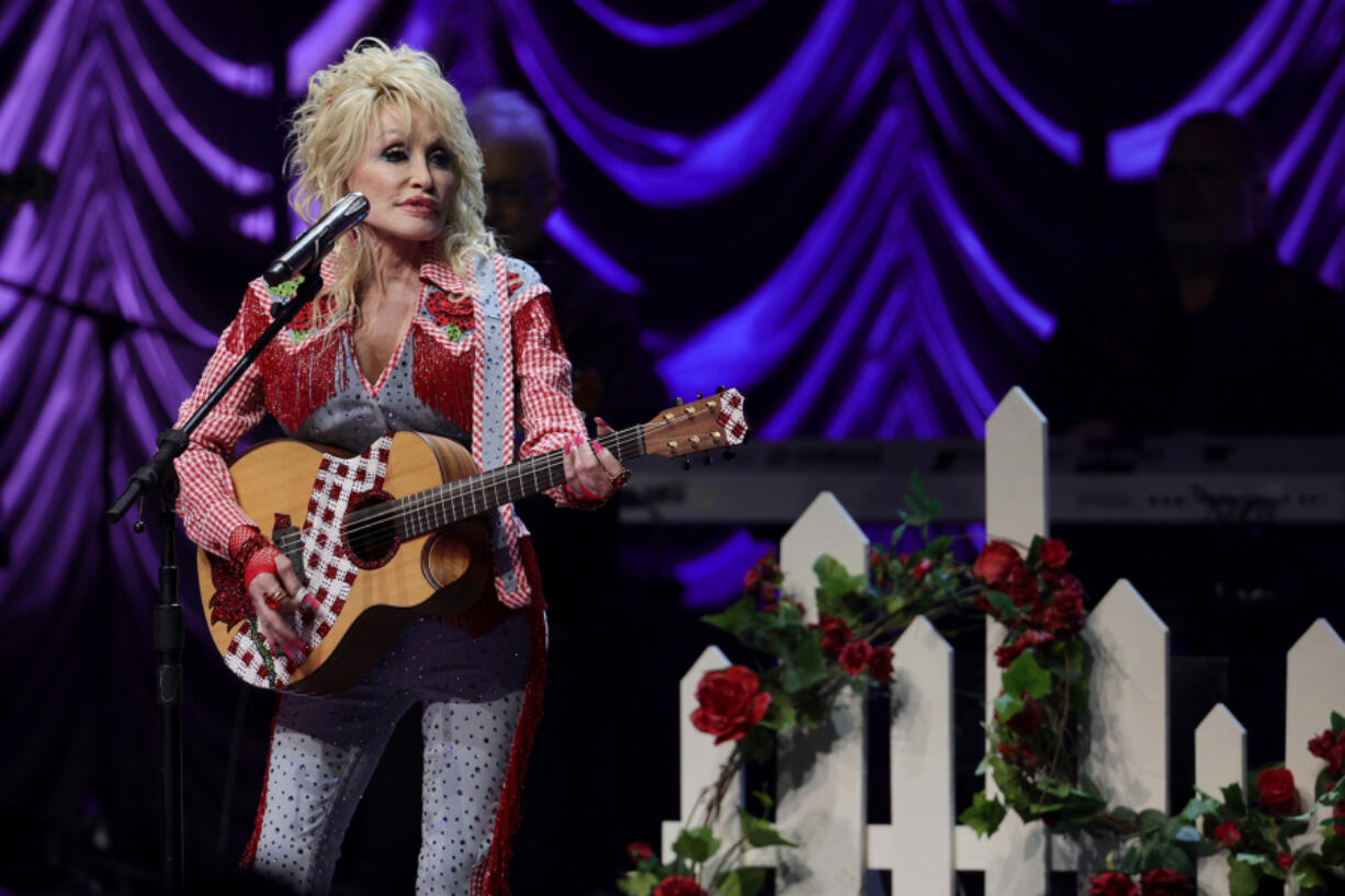 Dolly Parton performs on stage at ACL Live during Blockchain Creative Labs&Ccedil;&fnof;&Ugrave; Dollyverse event at SXSW during the 2022 SXSW Conference and Festivals  on March 18, 2022, in Austin, Texas.