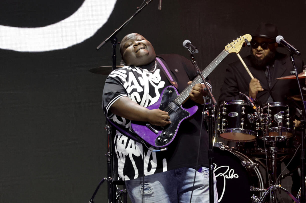 Christone &ldquo;Kingfish&rdquo; Ingram performs Sept. 23 during Day 1 of Eric Clapton&rsquo;s Crossroads Guitar Festival at Crypto.com Arena in Los Angeles.