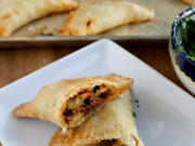 A savory handpie stuffed with Mexican chorizo and potato makes a quick and filling dinner.