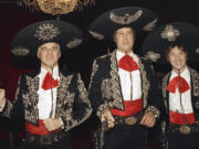 Steve Martin, from left, Chevy Chase and Martin Short appear at the premiere of their film &ldquo;Three Amigos!&rdquo; in New York on Dec. 9, 1986. Martin is the subject of a new documentary &ldquo;Steve!
