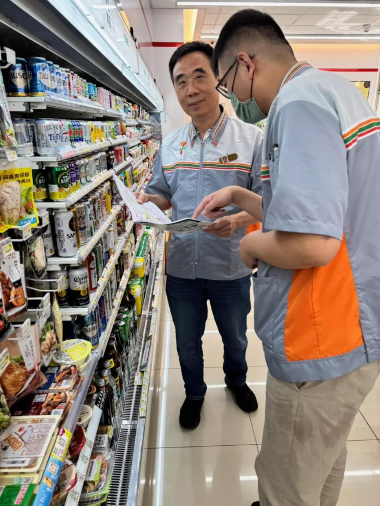 Frank Shyong&rsquo;s uncle at work at 7-Eleven in Taichung, Taiwan. 7-Eleven in Taiwan has evolved beyond the original American convenience store model to dominate life in Taiwan.