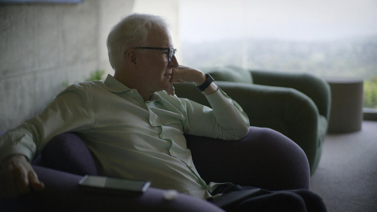 This image released by Apple TV+ shows Steve Martin in a scene from the documentary &ldquo;Steve!