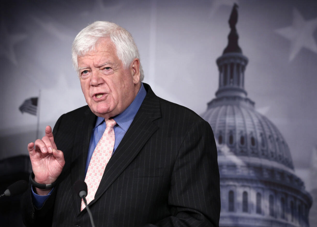 U.S. Rep. Jim McDermott (D-WA) speaks during a news conference June 12, 2013 on Capitol Hill in Washington, DC. U.S. Sen. Barbara Boxer and McDermott held a news conference to announce that they are introducing a bill to block congressional pay if lawmakers fail to raise the debt ceiling.