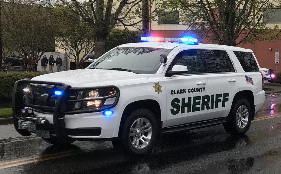 A Clark County Sheriff's Office vehicle.