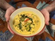 Health experts say aromatics are good for your immune system, like those in this Thai-inspired soup.