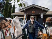 Steve Slocum stands before his very stuffed yard in Vancouver. His neighbors complain that the place is a fire hazard and a magnet for rodents. The city is trying to &ldquo;nudge&rdquo; Slocum toward code compliance. Slocum says he intends to keep pushing back.