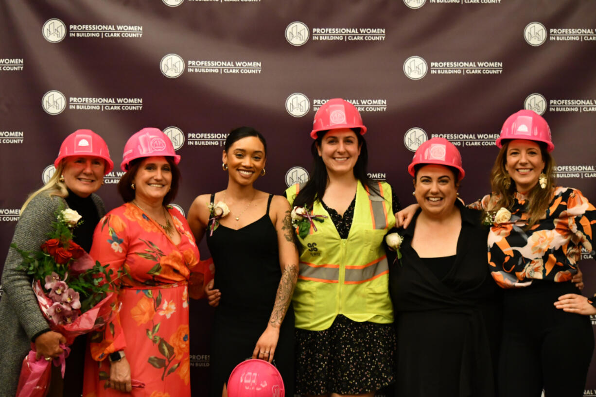 Professional Women in Building Clark County honored 10 women in the construction industry at its inaugural Pink Hard Hat Awards dinner.