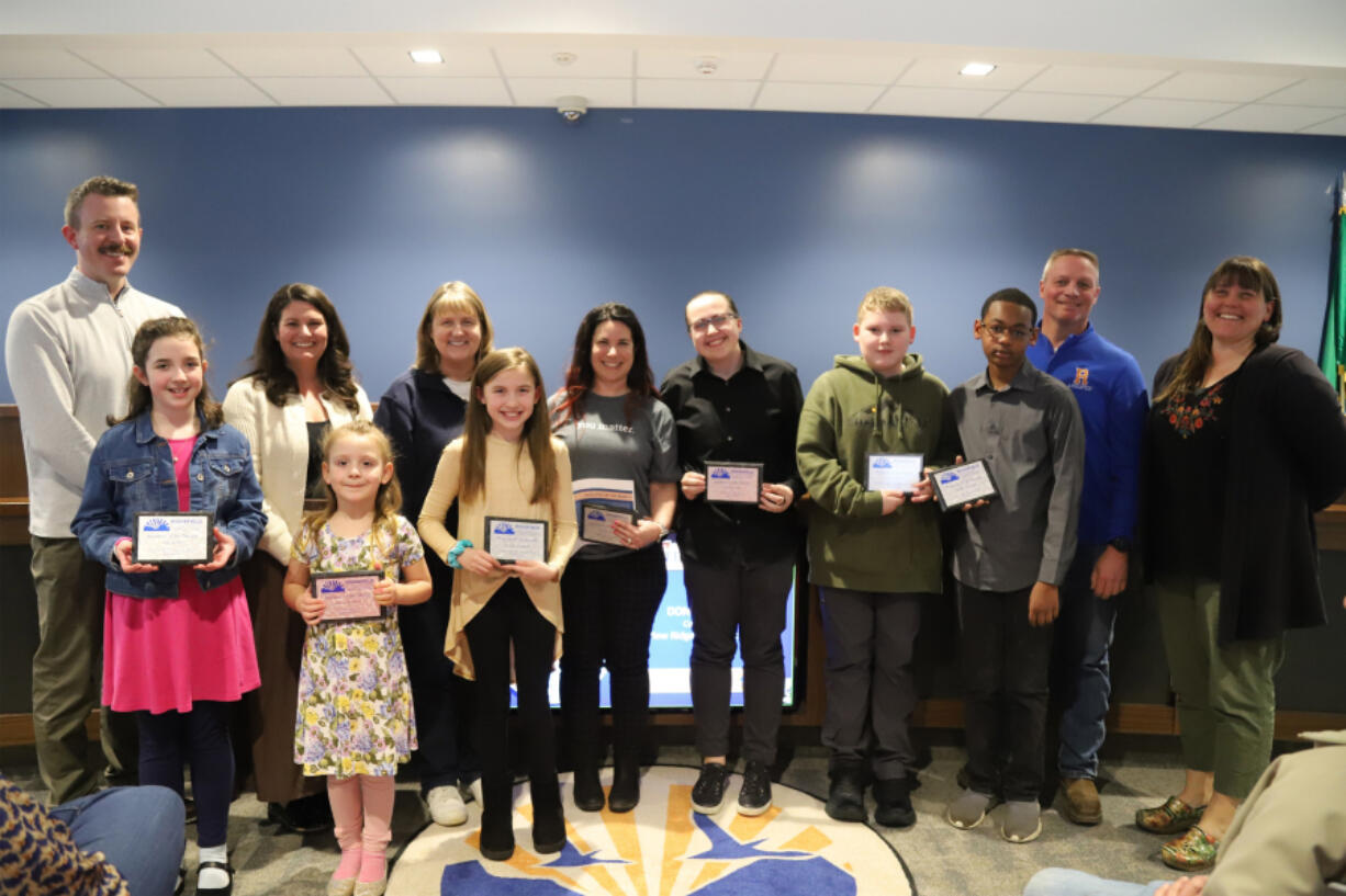 On March 12, Ridgefield School District officials recognized the March 2024 employee and students of the month at the regular board of directors meeting.