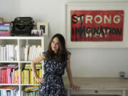 Author Allison Winn Scotch is seen Feb. 26 in her home office in Los Angeles.