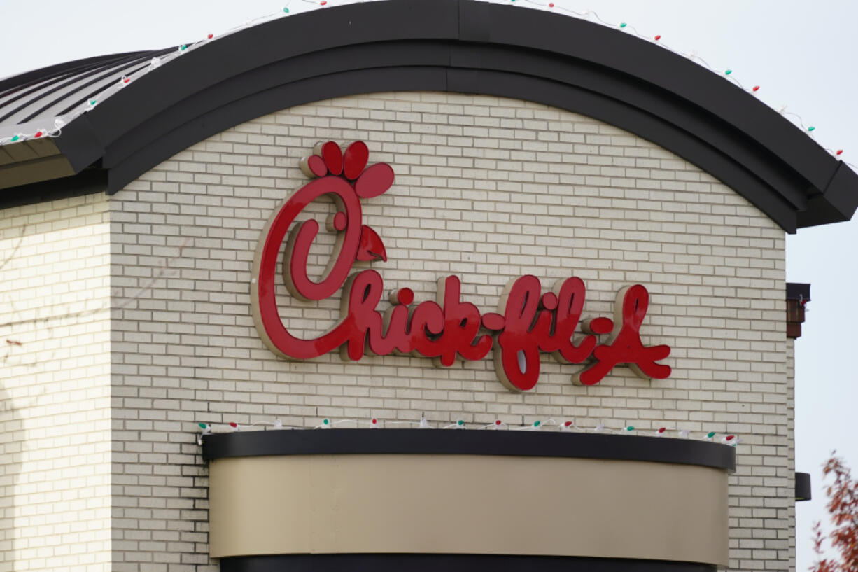 FILE - A Chick-fil-A location in Philadelphia is shown Wednesday, Nov. 17, 2021.