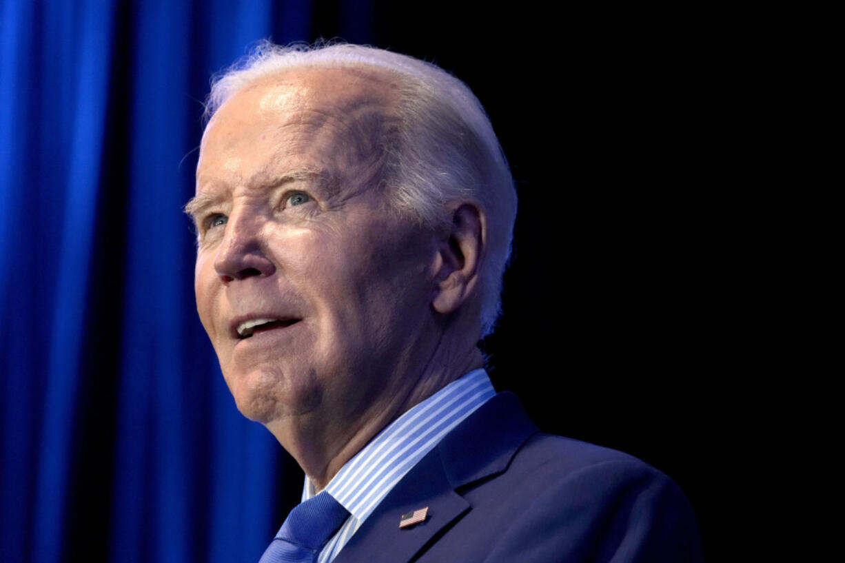 FILE - President Joe Biden speaks in Columbia, S.C., Jan. 27, 2024. Biden has formally clinched a second straight Democratic nomination. Now his party&rsquo;s presumptive nominee, he faces an all-but-certain rematch with former President Donald Trump.