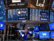 A trader works on the floor of the New York Stock Exchange Wednesday, March 20, 2024. U.S. Federal Reserve Board Chairman Jerome Powell announced that there was no rate cuts today, but signaled there may be later in the year.