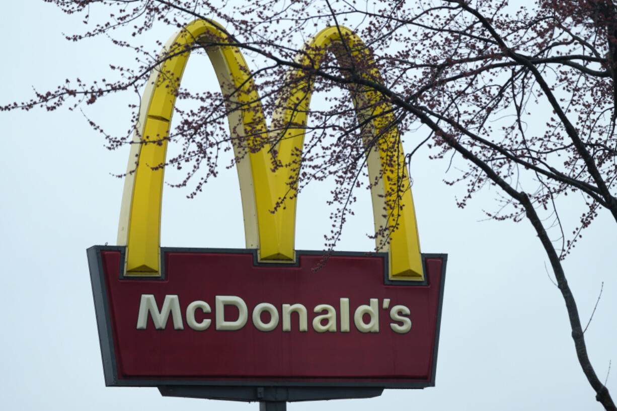 McDonald&rsquo;s sign is seen in Wheeling, Ill., Thursday, March 14, 2024.  System failures at McDonald&rsquo;s were reported worldwide Friday, shuttering some restaurants for hours and leading to social media complaints from customers, in what the fast food chain called a &ldquo;technology outage&rdquo; that was being fixed. (AP Photo/Nam Y.