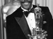 FILE - Louis Gossett Jr., poses with the Oscar for best supporting actor for his role in &ldquo;An Officer and a Gentleman,&rdquo; at the annual Academy Awards presentation in Los Angeles on April 11, 1983. Gossett Jr., the first Black man to win a supporting actor Oscar and an Emmy winner for his role in the seminal TV miniseries &ldquo;Roots,&rdquo; has died. He was 87.