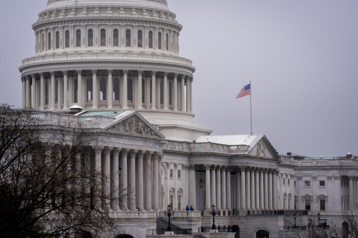 The Capitol is seen ahead of President Joe Biden&#039;s State of the Union address, in Washington, Wednesday, March 6, 2024. (AP Photo/J.