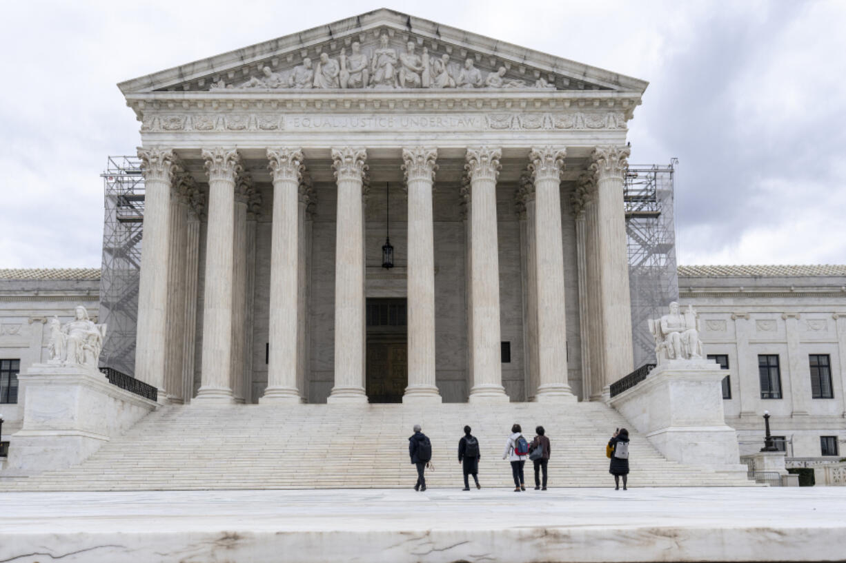 FILE - The Supreme Court is seen on Capitol Hill in Washington, March 4, 2024. (AP Photo/J.