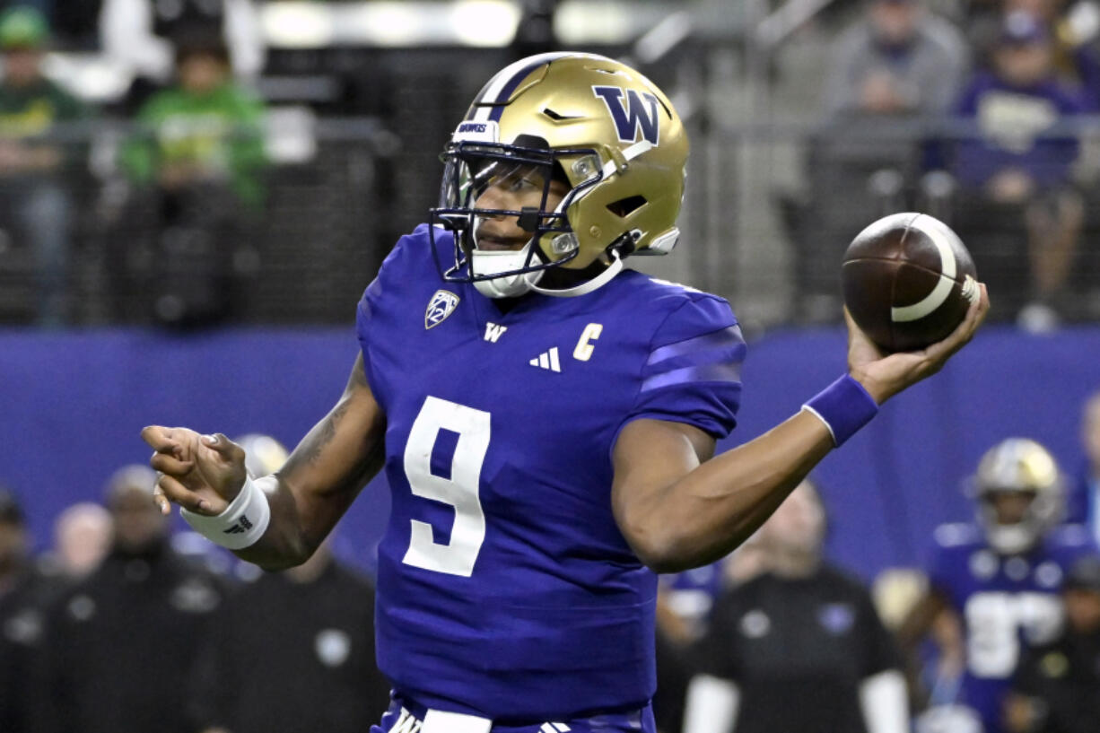 Replacing Heisman Trophy finalist Michael Penix Jr. at quarterback is one of the biggest tasks awaiting the Washington football team as spring practices begin.