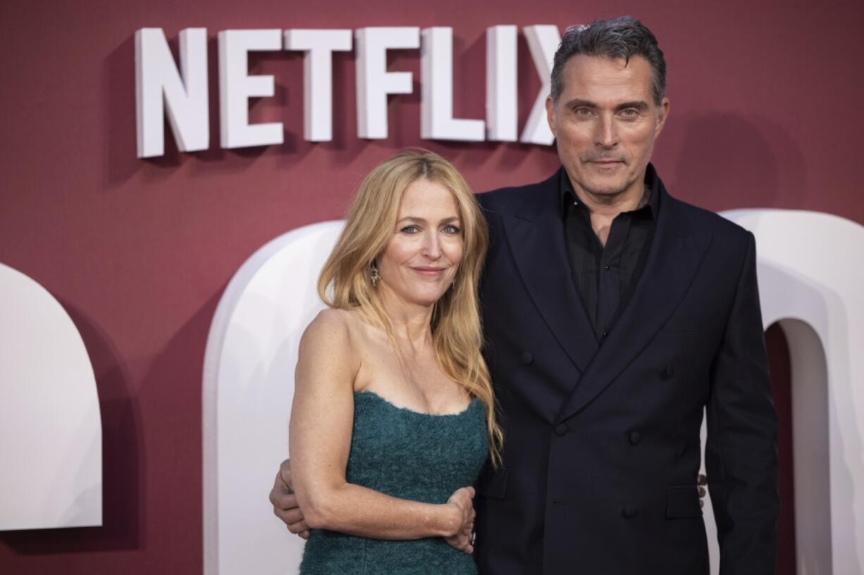 Gillian Anderson and Rufus Sewell star in the film &ldquo;Scoop.&rdquo; (Vianney Le Caer/Invision)