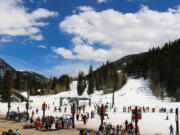 A view of the Keystone Colorado ski resort.
