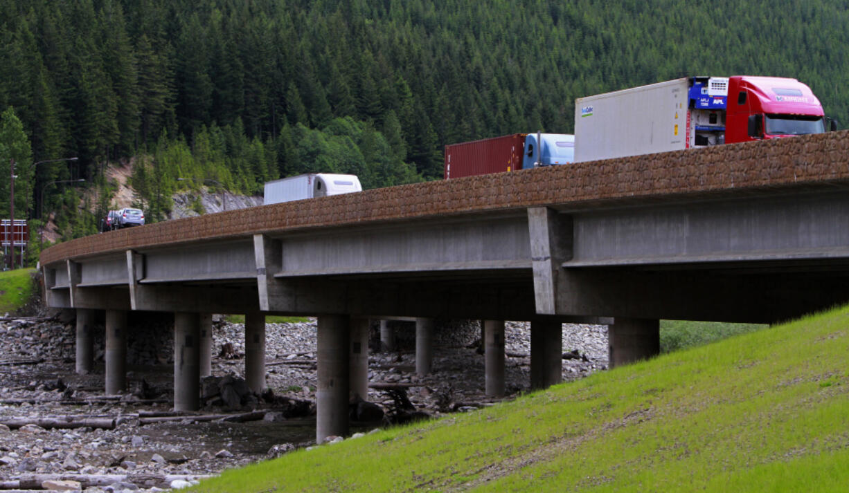 One of the I-90 widening project underpasses for wildlife, at Gold Creek, June 2, 2015, near Hyak east of Snoqualmie Pass.