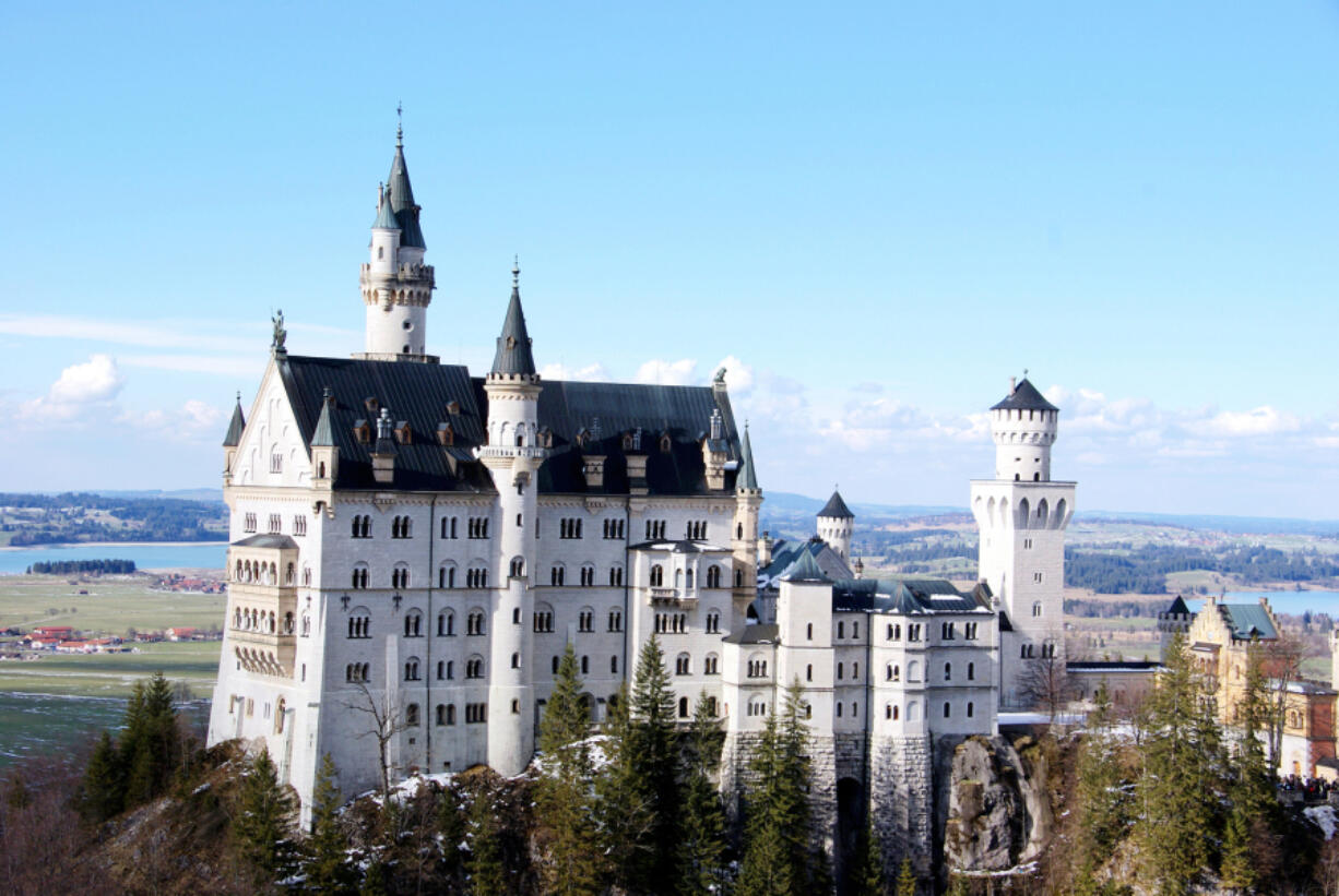 Neuschwanstein Castle is the fantastical Bavarian palace that inspired Disneyland&rsquo;s Sleeping Beauty Castle.
