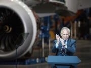 Boeing CEO Jim McNerney speaks during a visit by President Barack Obama to the Everett widebody jet plant in 2012. McNerney led Boeing for 10 years, during which he fought the unions and set up the company&Ccedil;&fnof;&Ugrave;s East Coast manufacturing facilities.