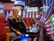 Jody Criner plays slots Feb. 6 at the Rain Rock Casino in Yreka, Calif.