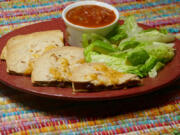 Stacked Goat Cheese Quesadillas (Linda Gassenheimer/TNS)