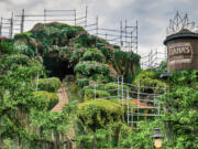 Construction continues at Tiana&rsquo;s Bayou Adventure at the Magic Kingdom at Walt Disney World on Feb. 16, in Lake Buena Vista, Fla. The renovation of the former Splash Mountain is expected to be completed soon, with the new attraction aiming for an opening in late summer.