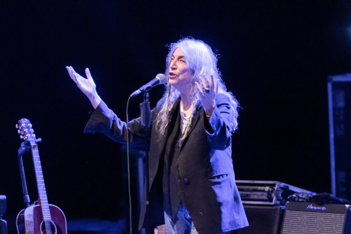 Patti Smith performs in Ancona, Italy in 2023.
