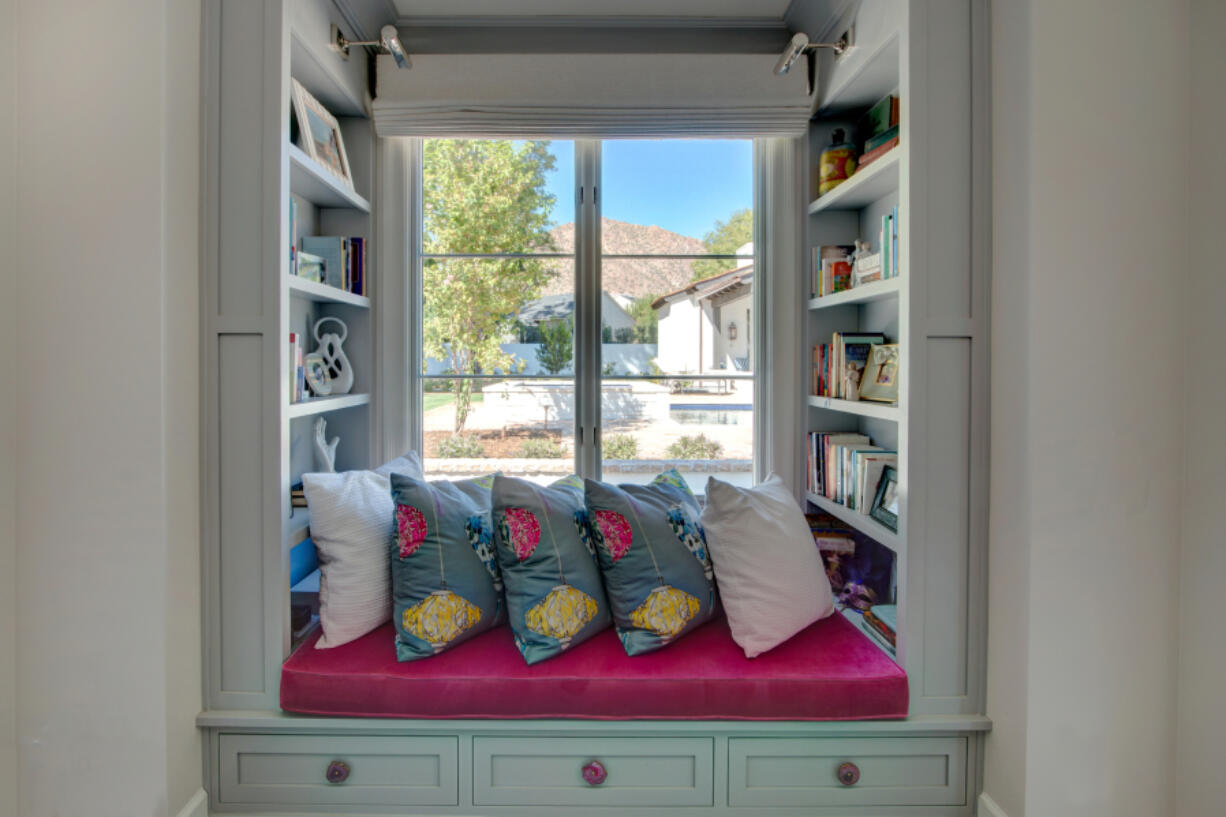 A reading nook offers many options for customization.