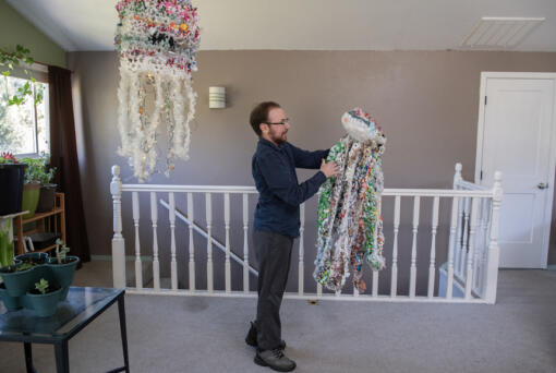 Vancouver artist Alyn Spector will display his Pacific Garbage Patch Babies sculptures during an upcoming fundraiser for the Watershed Alliance of Southwest Washington.