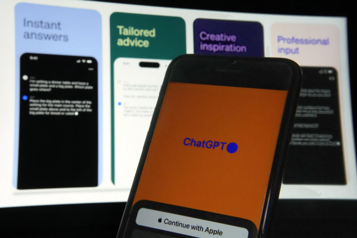 OpenAI&rsquo;s ChatGPT app is displayed on an iPhone in New York on May 18, 2023. With companies deploying artificial intelligence to every corner of society, state lawmakers are playing catch-up with the first major proposals to reign in AI&rsquo;s penchant for discrimination &mdash; but those bills face blistering headwinds from every direction.