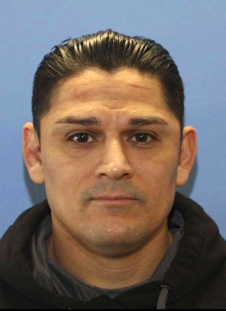 This image provided by the West Richland Police Department shows Elias Huizar. Huizar, a former Washington state police officer, was on the run Tuesday, April 23, 2024, after killing two people, including his ex-wife, who had recently obtained a protection order against him, authorities said. The Washington State Patrol late Monday issued an alert that the ex-Yakima officer had fled with 1-year-old Roman Huizar.