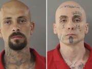 FILE - This photo combo provided by Twin Falls County Sheriff&rsquo;s Office in Idaho shows from left, Nicholas Umphenour and Skylar Meade. Meade and Umphenour, suspects in an attack on corrections officers at a Boise, Idaho, hospital are due in court for a preliminary hearing Monday, April 8, 2024.