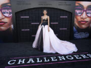 Zendaya, a cast member in &ldquo;Challengers,&rdquo; poses at the premiere of the film at the Regency Village Theatre, Tuesday, April 16, 2024, in Los Angeles.