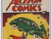 This photo provided by Heritage Auctions shows a copy of Action Comics No. 1, the comic book that introduced Superman to the world in 1938, which sold for $6 million on Thursday, April 4, 2024.