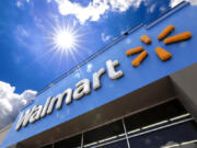 FILE - A Walmart sign is displayed over the entrance to a store, June 25, 2019, in Pittsburgh. Walmart said Tuesday, April 30, 2024, that it is launching its biggest store-label food brand in 20 years in terms of its breadth of items, as it seeks to appeal to younger customers who are not brand loyal and want chef-inspired foods that are more affordably priced. (AP Photo/Gene J.