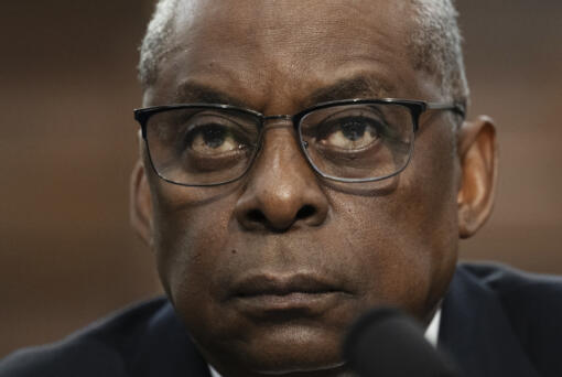 Sec of Defense Lloyd Austin during a House Committee on Appropriations, Subcommittee on Defense budget hearing Fiscal Year 2025 on Capitol Hill, Wednesday, April 17, 2024 in Washington.