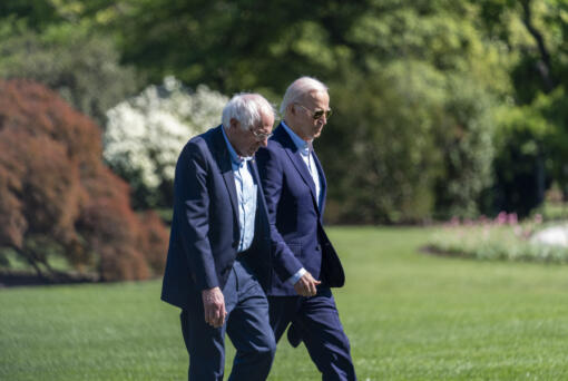 President Joe Biden, right, and Sen.
